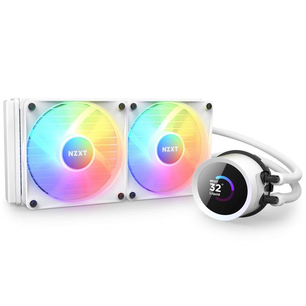 NZXT KRAKEN (BASE) RGB serise 水冷CPUクーラー RL-KR240-W1 ホワイト