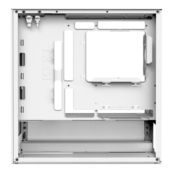 NZXT PCケース H3 FLOW ホワイト CC-H31FW-01 ファン1基標準搭載 Micro-ATX/Mini-ITX対応 裏配線マザーボード対応 【キャンセル不可・北海道沖縄離島配送不可】 -お取り寄せ-