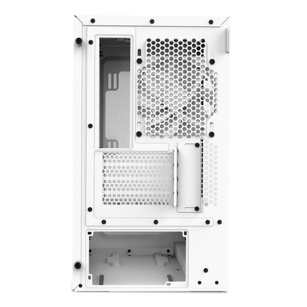 NZXT PCケース H3 FLOW ホワイト CC-H31FW-01 ファン1基標準搭載 Micro-ATX/Mini-ITX対応 裏配線マザーボード対応 【キャンセル不可・北海道沖縄離島配送不可】 -お取り寄せ-