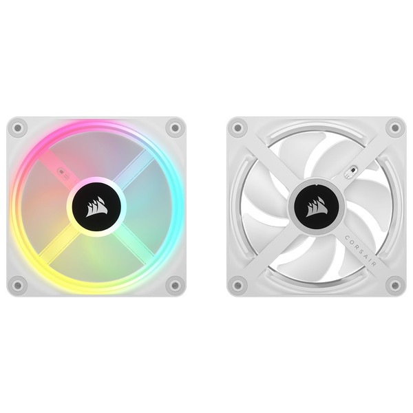 Corsair ���륻�� �������ե���(iCUE Link) iCUE LINK QX140 RGB WHITE, 140mm Magnetic Dome RGB Fan, Starter Kit CO-9051008-WW�ڥ���󥻥��Բġ��̳�ƻ����Υ�������Բġ� -������-