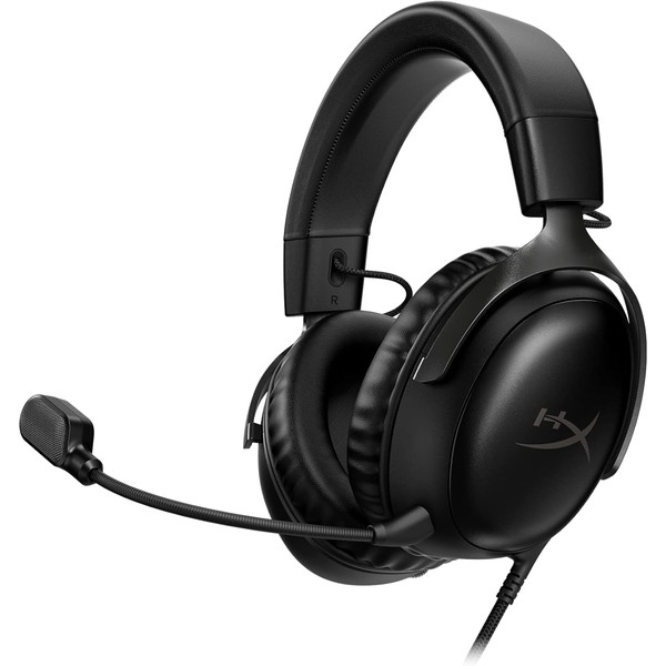 HyperX ヘッドセット HyperX Cloud III ノイズキャンセリングマイク搭載 DTS Headphone:X 3.5mmプラグ/USB-A/USB-C対応 有線接続 ブラック 727A8AA 【キャンセル不可・北海道沖縄離島配送不可】 -お取り寄せ-