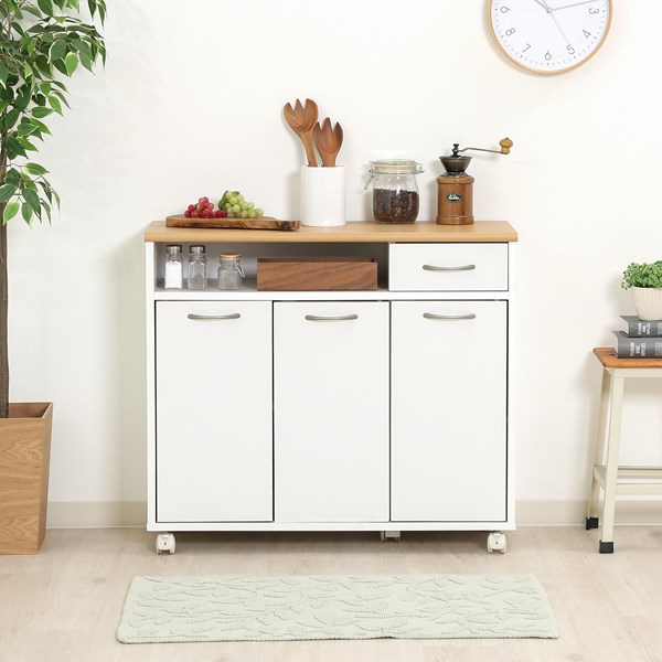 不二貿易 ミニキッチンカウンター KC-8073 2019-1021-01 商品コード86927【代引・日時指定・キャンセル不可・北海道沖縄離島配送不可】 -お取リ寄せ-