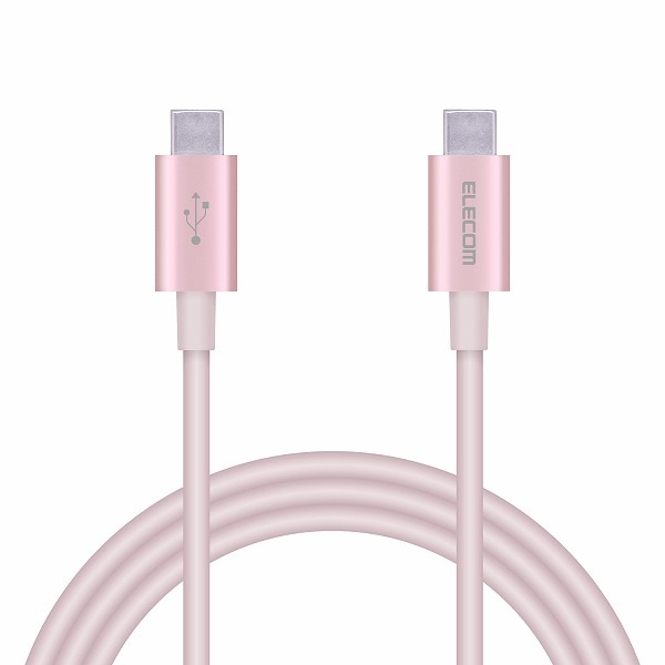 ELECOM ���쥳�� MPA-CCPS10PNPN ���ώΡ����̎ގڎ�����USB�����̎ގ� USB(C-C) ����ѵ� USB Power Delivery�б� ǧ���� 1.0m �ˎߎݎ� �ڥ���󥻥��Բġ��̳�ƻ����Υ�������Բġ�
