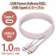 ELECOM ���쥳�� MPA-CCPS10PNPN ���ώΡ����̎ގڎ�����USB�����̎ގ� USB(C-C) ����ѵ� USB Power Delivery�б� ǧ���� 1.0m �ˎߎݎ� �ڥ���󥻥��Բġ��̳�ƻ����Υ�������Բġ�