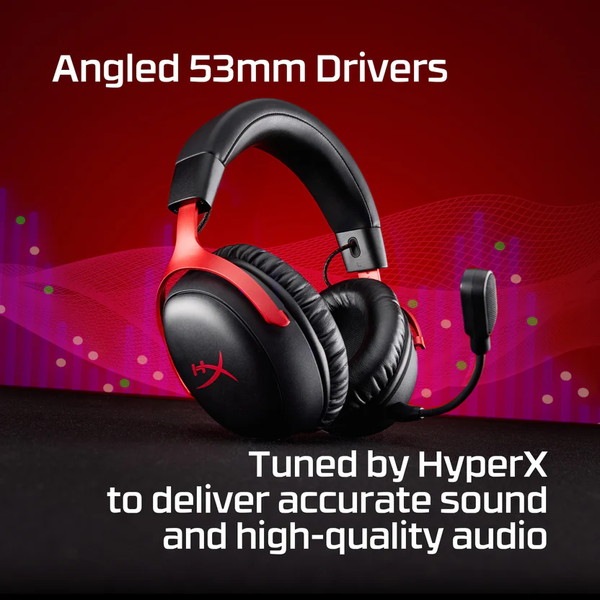 HyperX Cloud III S Wireless (Black/Red) �磻��쥹�����ߥ󥰥إåɥ��å� �Хåƥ꡼����120���� 2.4GHz�ϥ��ѡ����å��� �����ߥ� �إåɥ��å� �����ߥ󥰥إåɥۥ� �إåɥۥ� pc ps5 ps4 ̵�� Bluetooth �֥�å���å� A59Z0AA �ڥ���󥻥��Բġ��̳�ƻ����Υ�������Բġ� -������-