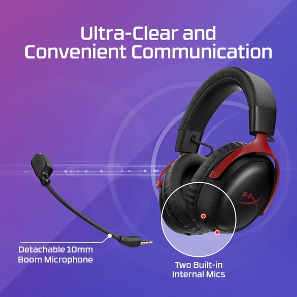 HyperX Cloud III S Wireless (Black/Red) �磻��쥹�����ߥ󥰥إåɥ��å� �Хåƥ꡼����120���� 2.4GHz�ϥ��ѡ����å��� �����ߥ� �إåɥ��å� �����ߥ󥰥إåɥۥ� �إåɥۥ� pc ps5 ps4 ̵�� Bluetooth �֥�å���å� A59Z0AA �ڥ���󥻥��Բġ��̳�ƻ����Υ�������Բġ� -������-