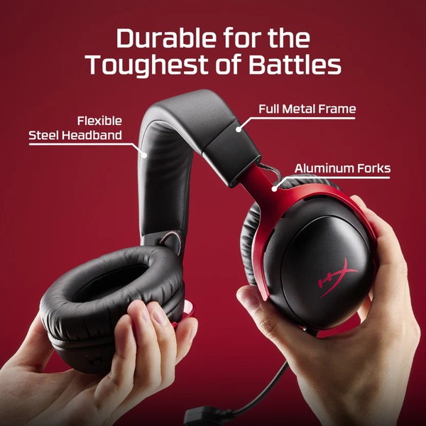 HyperX Cloud III S Wireless (Black/Red) �磻��쥹�����ߥ󥰥إåɥ��å� �Хåƥ꡼����120���� 2.4GHz�ϥ��ѡ����å��� �����ߥ� �إåɥ��å� �����ߥ󥰥إåɥۥ� �إåɥۥ� pc ps5 ps4 ̵�� Bluetooth �֥�å���å� A59Z0AA �ڥ���󥻥��Բġ��̳�ƻ����Υ�������Բġ� -������-