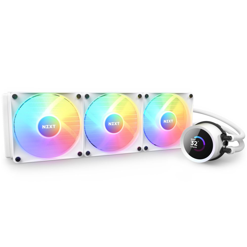 NZXT KRAKEN (BASE) RGB serise 水冷CPUクーラー RL-KR360-W1 ホワイト
