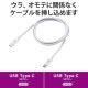 ELECOM ���쥳�� U2C-CCPE10NWH USB Type-c�����֥� 2.0 PD EPR�б� 240W ��USB-C to USB-C�� 1m �ۥ磻�ȡڥ���󥻥��Բġ��̳�ƻ����Υ�������Բġ�