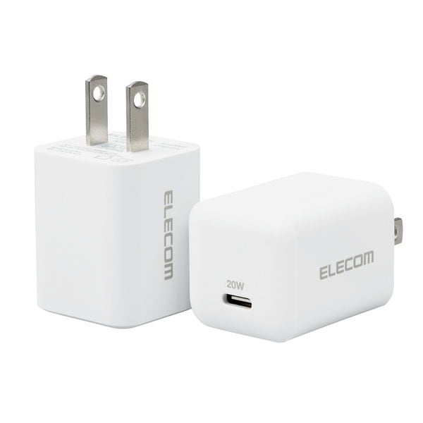 ELECOM ���쥳�� MPA-ACCP27WH USB ���Ŵ� 2�ĥ��å� PD�б� 20W Type-C ��1�ݡ��� ���� ���� iPhone iPad ���ޡ��ȥե��� Android �Ƽ��б� PSEǧ�ھ��� �ۥ磻�ȡڥ���󥻥��Բġ��̳�ƻ����Υ�������Բġ�