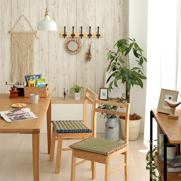 イケヒコ クッション ポコポコシート い草 チェック柄 調湿 空気清浄 お手入れ簡単 ベージュ 約40×40cm 1142260022602【代引き不可】【北海道沖縄離島は配送不可】-お取り寄せ品-