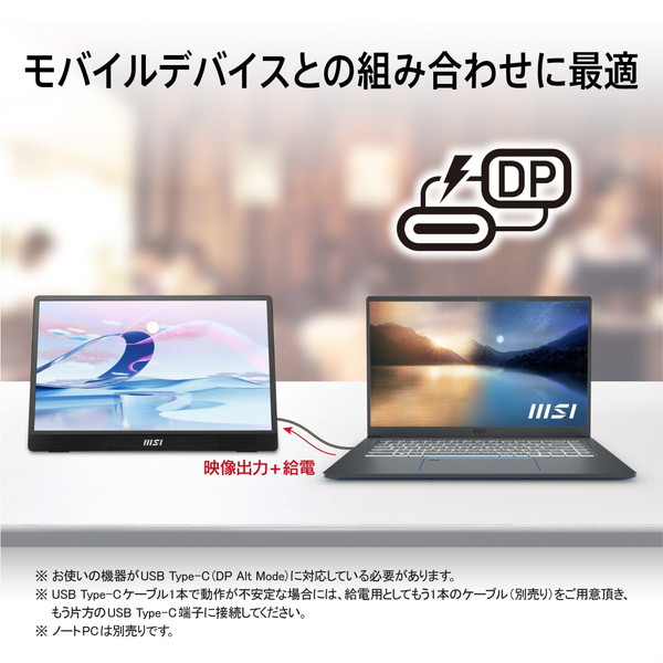 L֥°äХ˥ MSI PRO MP161 E2 15.6 եHD 60Hz 4ms IPSѥͥ 250 եå ԡ Adaptive-Sync ǥץ쥤