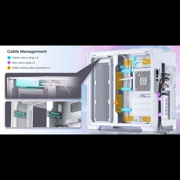 Antec PC������Constellation C8 ARGB WHITE E-ATX�б� �ԥ顼�쥹�ڥ���󥻥��Բġ��̳�ƻ����Υ�������Բġ�