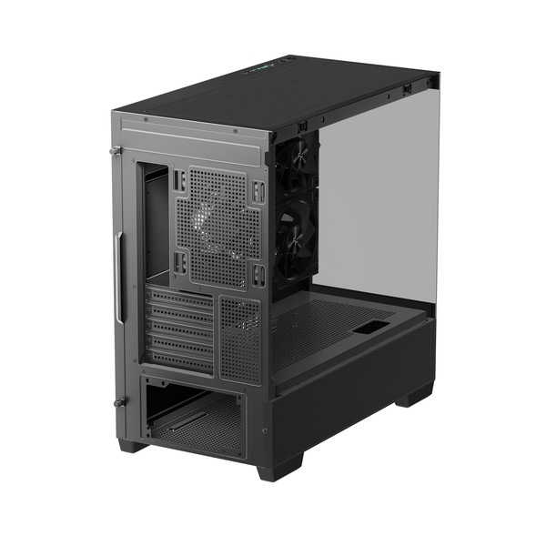 DEEPCOOL PC������ R-CG380-BKAGM3-G (CG380 3F)   �ߥɥ륿� �����ɤȥե���Ȥ˶������饹 �ѥΥ�ޥӥ塼�б��ο�����M-ATX������ ���ǥ�����ARGB PWM�ե���3��ɸ����ܡڥ���󥻥��Բġ��̳�ƻ����Υ�������Բġ�