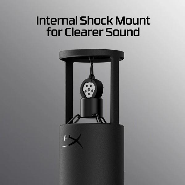HyperX SoloCast 2 USB Microphone USBゲーミングマイク LEDインジケーター 内蔵ショックマウント ゲーム ボイスチャット 配信用マイク ゲーム実況 配信 テレワーク ゲーミング Zoom AR0A0AA 【キャンセル不可・北海道沖縄離島配送不可】 -お取り寄せ-
