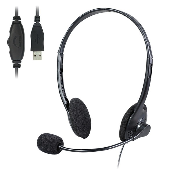 ARTEC アーテック ヘッドセット(USBタイプ) オフィスサプライ・ICT・OA 51374 【キャンセル不可・北海道沖縄離島配送不可】-お取り寄せ品-