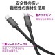 ELECOM ���쥳�� U2C-CCPE20NBK USB Type-c�����֥� 2.0 PD EPR�б� 240W ��USB-C to USB-C�� 2m �֥�å��ڥ���󥻥��Բġ��̳�ƻ����Υ�������Բġ�