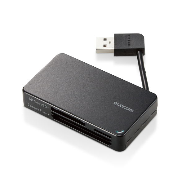 ELECOM ���쥳�� MR-K304BK �����ɥ꡼���� USB2.0 �����֥��Ǽ������ ��SD   SDHC   SDXC   microSD   microSDHC   microSDXC   MMC   RS-MMC ���б��� Windows11 Mac �֥�å��ڥ���󥻥��Բġ��̳�ƻ����Υ�������Բġ�