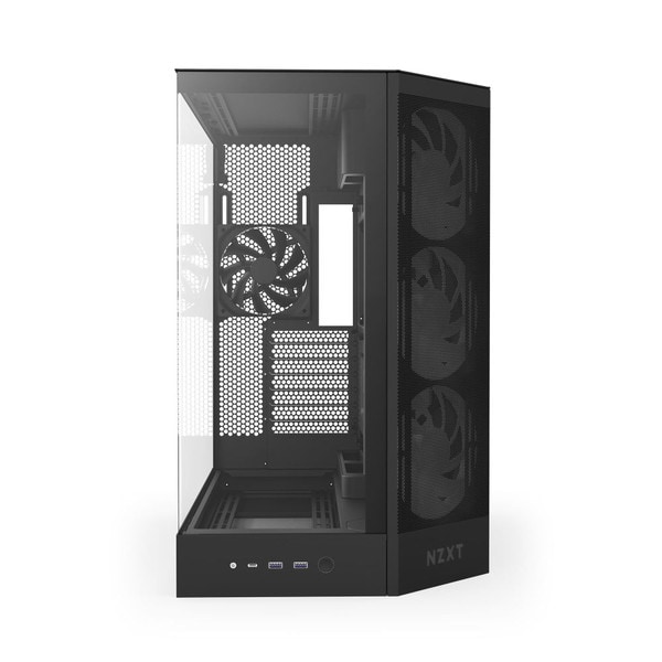 NZXT PC������ H9 FLOW RGB(2025) �֥�å� CM-H92FB-R1 �ե���2��ɸ�����(RGB 420mm��1/120mm��1) E-ATX/ATX/Micro-ATX/Mini-ITX �Ф�ե������� �ڥ���󥻥��Բġ��̳�ƻ����Υ�������Բġ� -������-