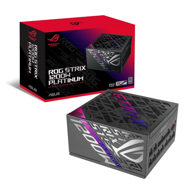 ASUS PC�Ÿ� ROG-STRIX-1200P-GAMING 80PLUS Platinum ǧ�� ATX3.1 �б� �ڥ���󥻥��Բġ��̳�ƻ����Υ�������Բġ�