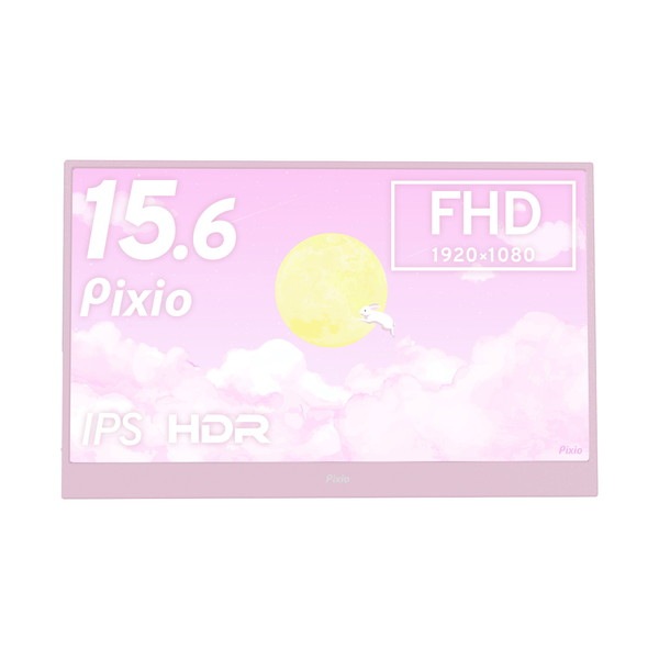 Pixio PC��˥��� PX160WAVEK-O PX160 Wave Pastel Pink 15.6������ 60Hz FHD IPS 8ms(GTG)�ڥ���󥻥��Բġ��̳�ƻ����Υ�������Բġ�