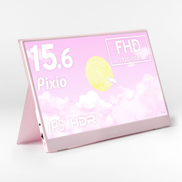 Pixio PC��˥��� PX160WAVEK-O PX160 Wave Pastel Pink 15.6������ 60Hz FHD IPS 8ms(GTG)�ڥ���󥻥��Բġ��̳�ƻ����Υ�������Բġ�