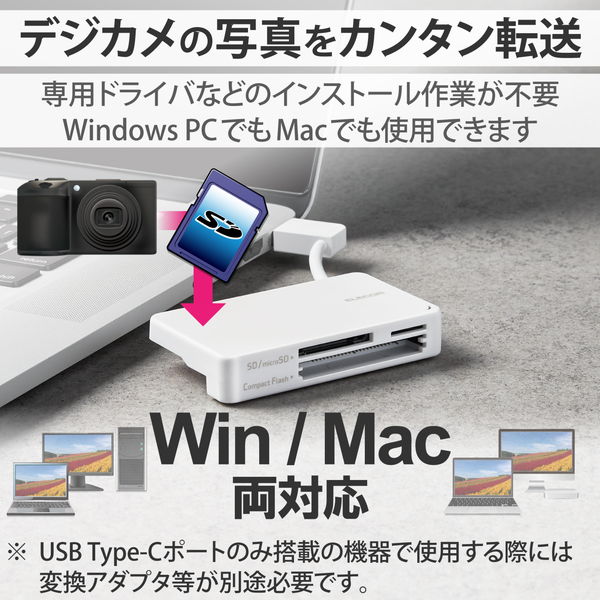 ELECOM ¥¨¥ì¥³¥à MR-K304WH ¥«¡¼¥É¥ê¡¼¥À¡¼ USB2.0 ¥±¡¼¥Ö¥ë¼ýǼ¥¿¥¤¥× ¡ÚSD SDHC SDXC microSD microSDHC microSDXC MMC RS-MMC ÅùÂбþ¡Û Windows11 Mac ¥Û¥ï¥¤¥È¡Ú¥¥ã¥ó¥»¥ëÉԲġ¦Ë̳¤Æ»²ÆìÎ¥ÅçÇÛÁ÷ÉԲġÛ