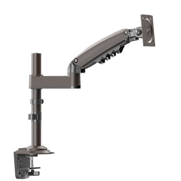 HUANUO ファーノー モニターアーム 支柱付きガススプリング式 シングルタイプ HNSS32(グレーモデル) HNSS32G 13〜32インチ対応 耐荷重9kg モニタアーム