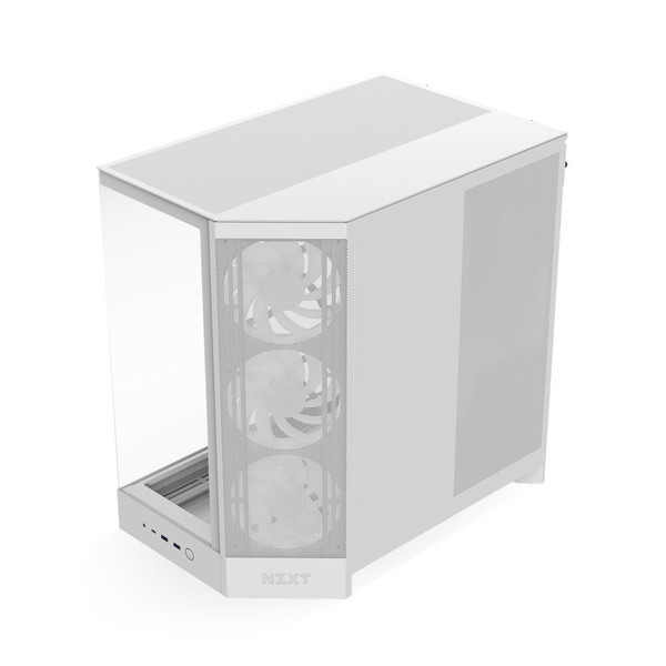 NZXT PC������ H9 FLOW RGB(2025) �ۥ磻�� CM-H92FW-R1 �ե���2��ɸ�����(RGB 420mm��1/120mm��1) E-ATX/ATX/Micro-ATX/Mini-ITX �Ф�ե������� �ڥ���󥻥��Բġ��̳�ƻ����Υ�������Բġ� -������-