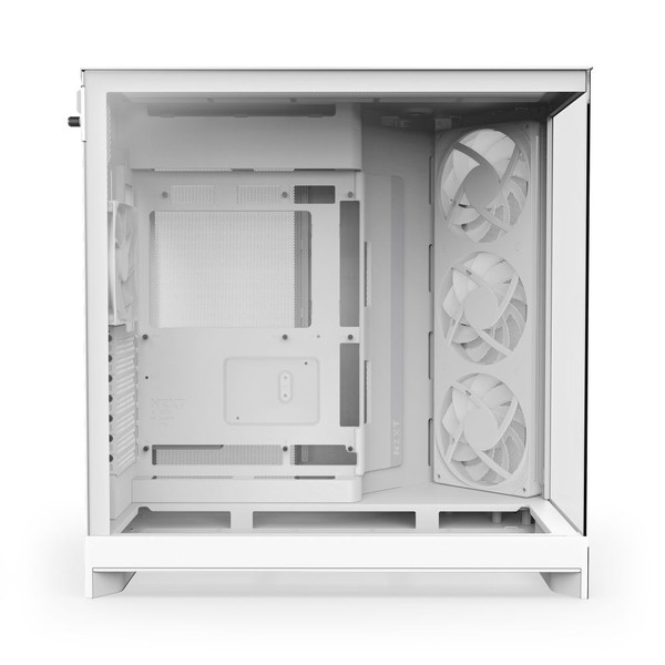 NZXT PC������ H9 FLOW RGB(2025) �ۥ磻�� CM-H92FW-R1 �ե���2��ɸ�����(RGB 420mm��1/120mm��1) E-ATX/ATX/Micro-ATX/Mini-ITX �Ф�ե������� �ڥ���󥻥��Բġ��̳�ƻ����Υ�������Բġ� -������-