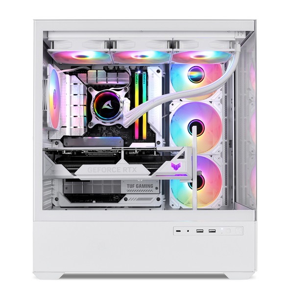 Sharkoon �ߥɥ륿� PC������ SHA-AK6-RGB-WT 120mm RGB�ե����4 ɸ����� ATX Micro ATX Mini-ITX �б� �ۥ磻�� �ڥ���󥻥��Բġ��̳�ƻ����Υ�������Բġ�