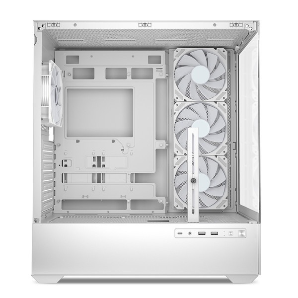 Sharkoon �ߥɥ륿� PC������ SHA-AK6-RGB-WT 120mm RGB�ե����4 ɸ����� ATX Micro ATX Mini-ITX �б� �ۥ磻�� �ڥ���󥻥��Բġ��̳�ƻ����Υ�������Բġ�