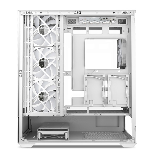 Sharkoon �ߥɥ륿� PC������ SHA-AK6-RGB-WT 120mm RGB�ե����4 ɸ����� ATX Micro ATX Mini-ITX �б� �ۥ磻�� �ڥ���󥻥��Բġ��̳�ƻ����Υ�������Բġ�