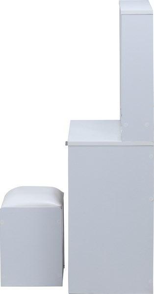 不二貿易 三面鏡ドレッサー WH LEDライト付キ 2019-0812-11 商品コード99546【代引・日時指定・キャンセル不可・北海道沖縄離島配送不可】 -お取リ寄せ-