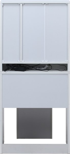 不二貿易 三面鏡ドレッサー WH LEDライト付キ 2019-0812-11 商品コード99546【代引・日時指定・キャンセル不可・北海道沖縄離島配送不可】 -お取リ寄せ-