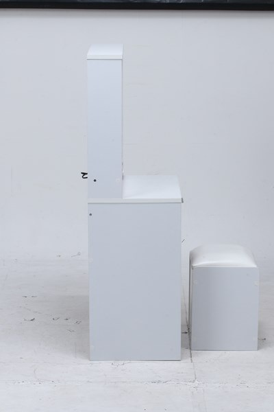 不二貿易 三面鏡ドレッサー WH LEDライト付キ 2019-0812-11 商品コード99546【代引・日時指定・キャンセル不可・北海道沖縄離島配送不可】 -お取リ寄せ-