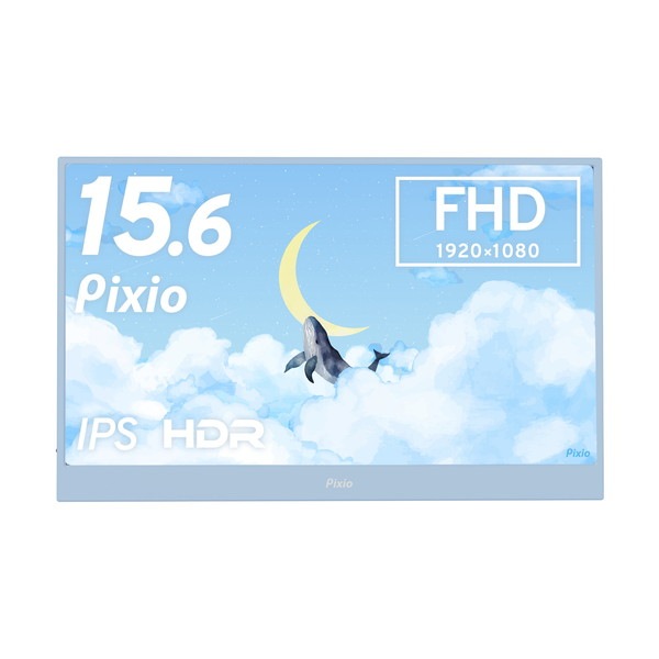Pixio PC��˥��� PX160WAVEB-O PX160 Wave Pastel Blue 15.6������ 60Hz FHD IPS 8ms(GTG)�ڥ���󥻥��Բġ��̳�ƻ����Υ�������Բġ�