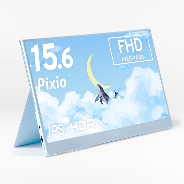 Pixio PC��˥��� PX160WAVEB-O PX160 Wave Pastel Blue 15.6������ 60Hz FHD IPS 8ms(GTG)�ڥ���󥻥��Բġ��̳�ƻ����Υ�������Բġ�