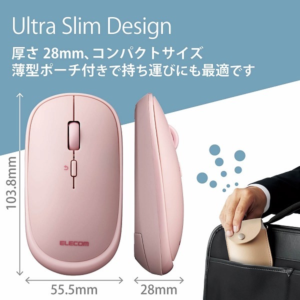 ELECOM ���쥳�� M-TM10BBPN BlueLED�ώ��� ���� Bluetooth�б� 4�Ύގ��� �Ύߎ����� �ˎߎݎ� �ڥ���󥻥��Բġ��̳�ƻ����Υ�������Բġ�