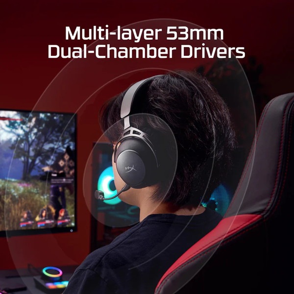 HyperX Cloud Alpha 2 Wireless (Black) ワイヤレスゲーミングヘッドセット ブラック ハイパーエックス ゲーミング ヘッドセット ゲーミングヘッドホン ヘッドホン pc ps5 ps4 無線 Bluetooth AJ5C7AA 【キャンセル不可・北海道沖縄離島配送不可】 -お取り寄せ-