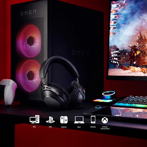 HyperX Cloud Alpha 2 Wireless (Black) ワイヤレスゲーミングヘッドセット ブラック ハイパーエックス ゲーミング ヘッドセット ゲーミングヘッドホン ヘッドホン pc ps5 ps4 無線 Bluetooth AJ5C7AA 【キャンセル不可・北海道沖縄離島配送不可】 -お取り寄せ-