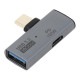 AINEX �����ͥå��� USB�����ץ� C���� - A�᥹ ��L�� 10Gbps PD100W�ݡ����� ADV-131 USB 3.2 Gen 2 CM-AF�Ѵ� USB PD ����100W�б��ڥ���󥻥��Բġ��̳�ƻ����Υ�������Բġ� -������-