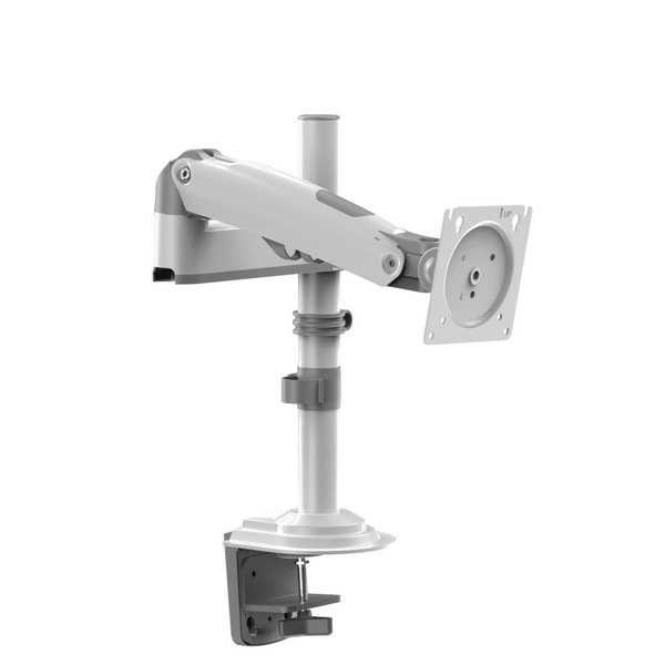 HUANUO ファーノー モニターアーム 支柱付きガススプリング式 シングルタイプ HNSS32(ホワイトモデル) HNSS32W 13〜32インチ対応 耐荷重9kg モニタアーム