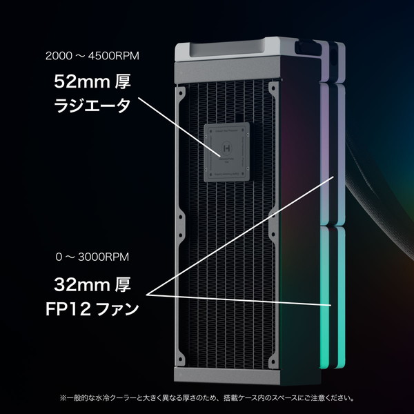 ڿ̸ꡦòHYTE ðŪ ˸CPU顼 THICC Q60 IPSվܡڥ󥻥Բġ̳ƻΥԲġ