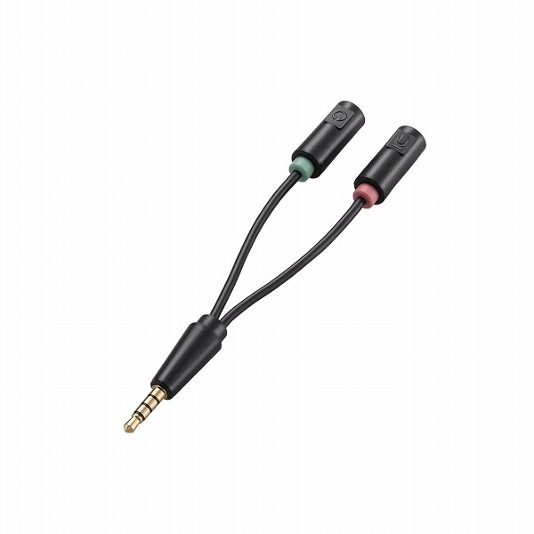 ELECOM ���쥳�� AV-35AD02BK 3�˦�3.5mm���Îڎ��ЎƎ̎ߎ׎��ގҎ���2-4�ˎ̎ߎ׎��ގ����Ѵ����Ȏ��� �ڥ���󥻥��Բġ��̳�ƻ����Υ�������Բġ�