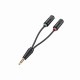 ELECOM ���쥳�� AV-35AD02BK 3�˦�3.5mm���Îڎ��ЎƎ̎ߎ׎��ގҎ���2-4�ˎ̎ߎ׎��ގ����Ѵ����Ȏ��� �ڥ���󥻥��Բġ��̳�ƻ����Υ�������Բġ�