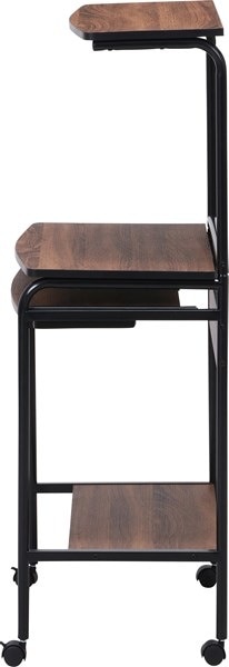 不二貿易 シンプルPCデスク フィット BR PD192-1 BR/BK 商品コード66741【代引・日時指定・キャンセル不可・北海道沖縄離島配送不可】 -お取リ寄せ-