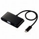 ELECOM ���쥳�� DST-C14BK Type-C�Ďގ����ݎ��ގ��Î������� USB PD�б� ���š��Îގ���ž����Type-C1�Ύߎ��� USB3.1(Gen1)1�Ύߎ��� D-sub1�Ύߎ��� 30cm�����̎ގ� �̎ގ׎��� �ڥ���󥻥��Բġ��̳�ƻ����Υ�������Բġ�