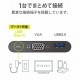 ELECOM ���쥳�� DST-C14BK Type-C�Ďގ����ݎ��ގ��Î������� USB PD�б� ���š��Îގ���ž����Type-C1�Ύߎ��� USB3.1(Gen1)1�Ύߎ��� D-sub1�Ύߎ��� 30cm�����̎ގ� �̎ގ׎��� �ڥ���󥻥��Բġ��̳�ƻ����Υ�������Բġ�
