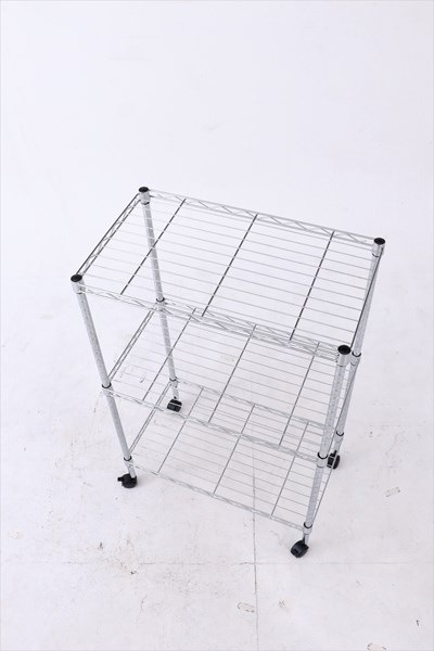 不二貿易 メタルマルチシェルフ3段60 クロム MS-63593CR MS-63593CR 商品コード91785【代引・日時指定・キャンセル不可・北海道沖縄離島配送不可】 -お取リ寄せ-